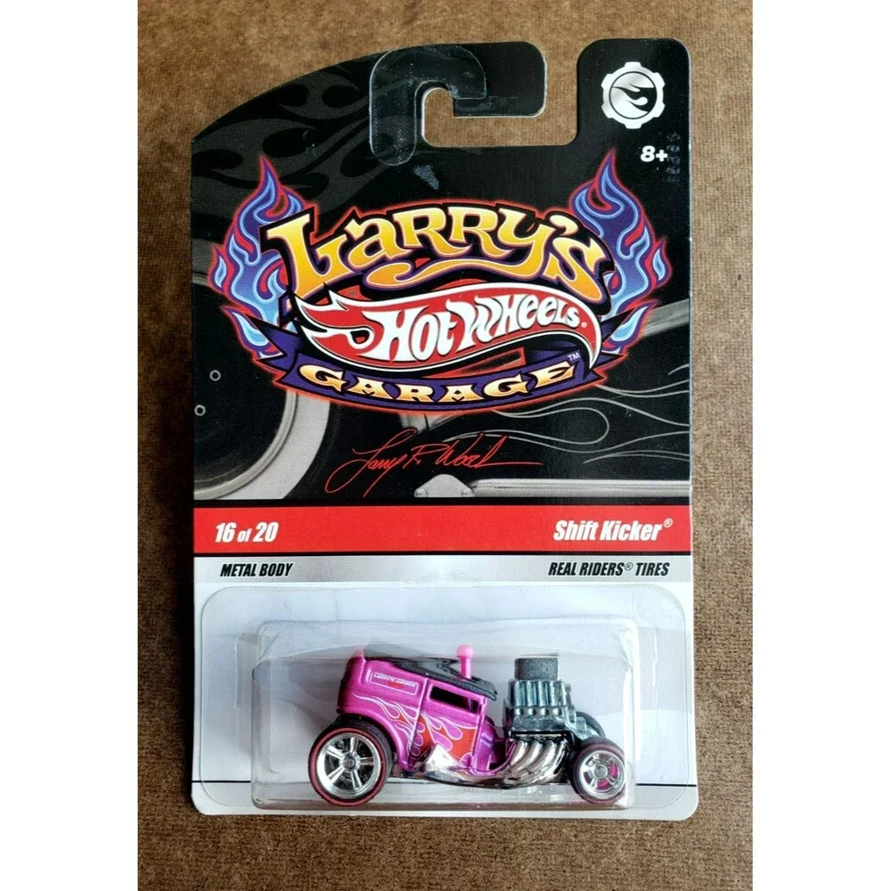 2009 Hot Wheels SHIFT KICKER Metallic Pink LARRY'S GARAGE #16/20 1:64 REDLINE RR